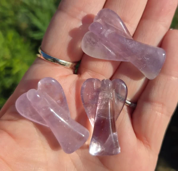 mini amethyst angel