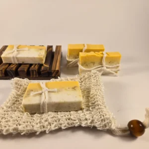knit soap bag