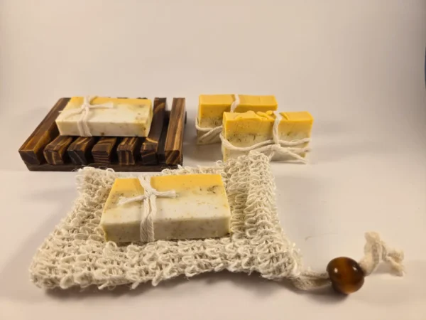 knit soap bag
