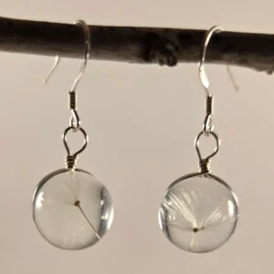 dandelion wish earrings