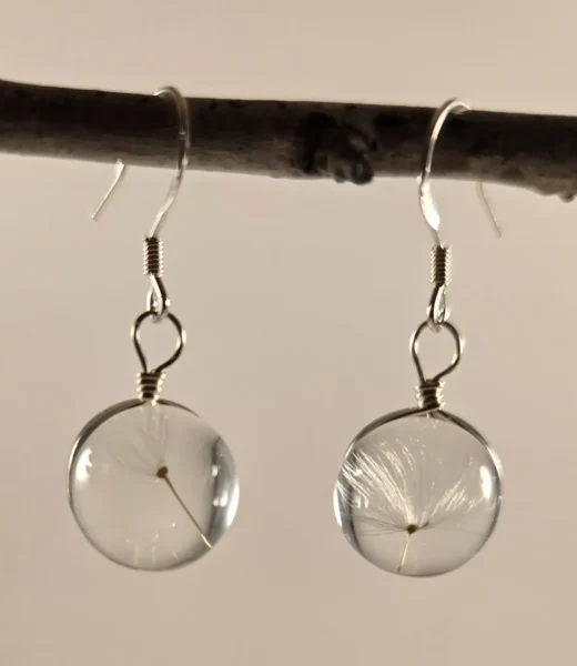 dandelion wish earrings