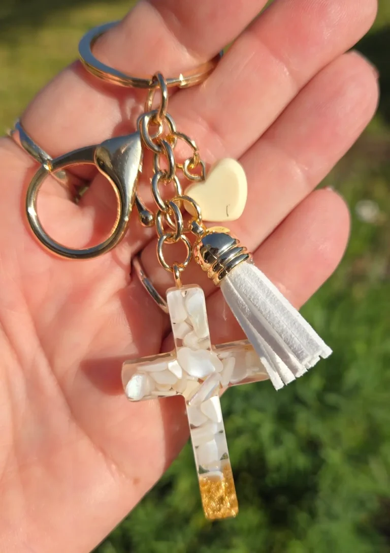 keyring - stone cross