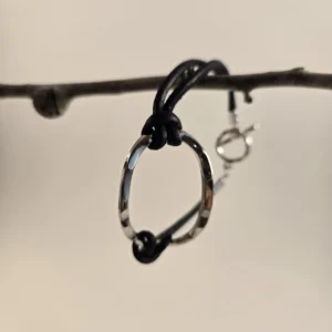 leather cord oval bracelet