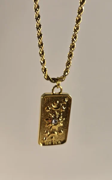 tarot card necklace