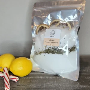 bath salt - lemon & peppermint