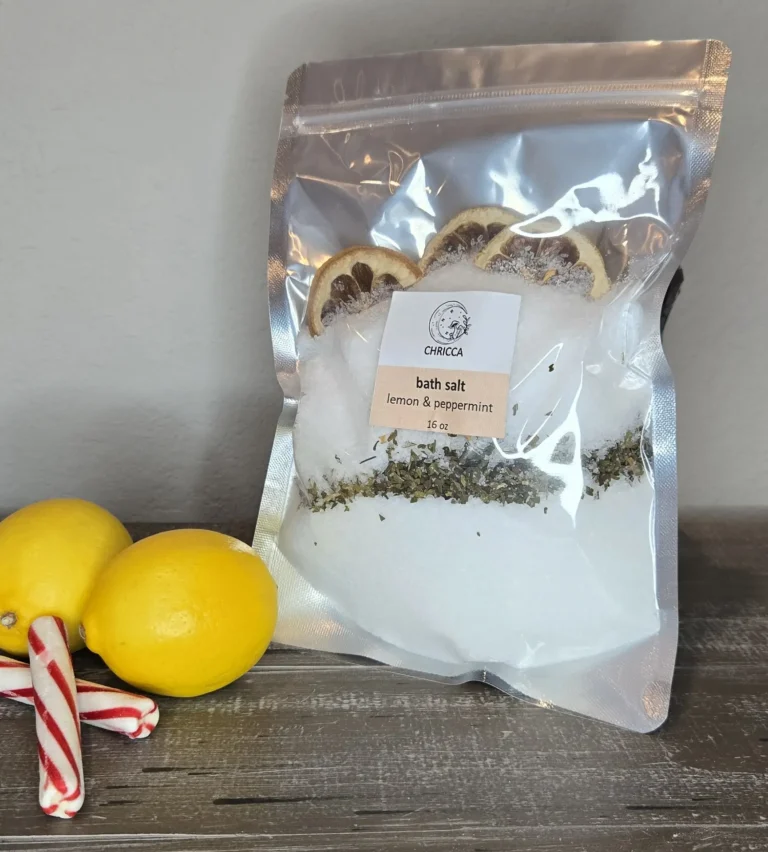 bath salt - lemon & peppermint