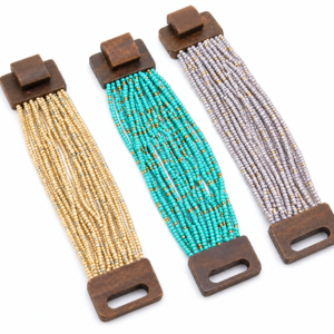 wide beaded bracelet