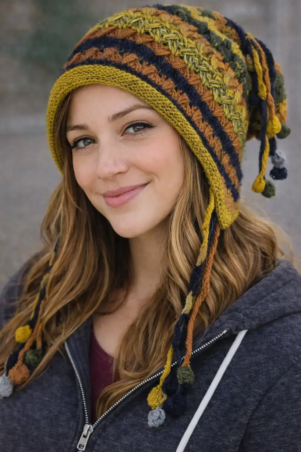 beanie - knit boho - Image 3