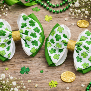 Shamrock Hair Bows