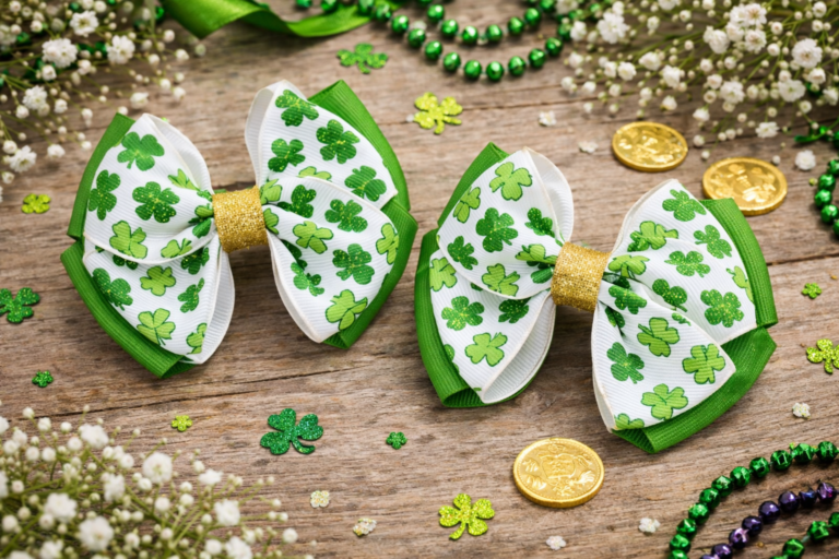 Shamrock Hair Bows