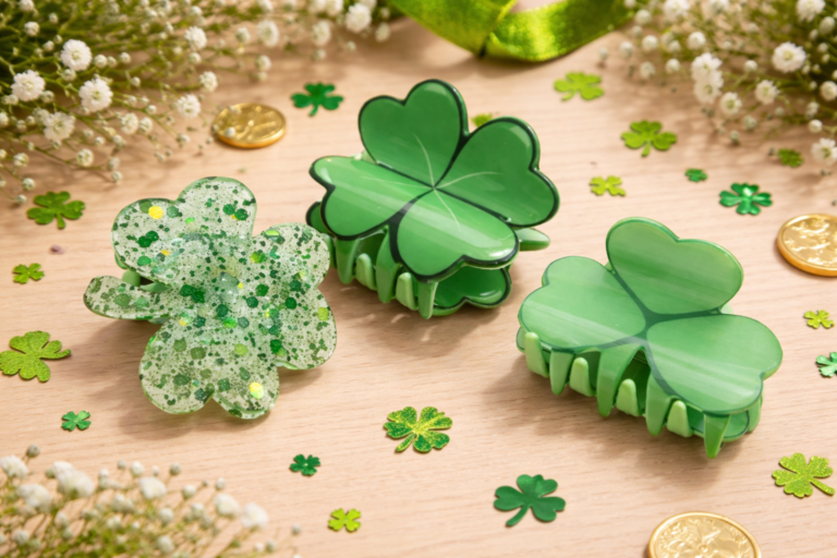 Shamrock Hair Clips