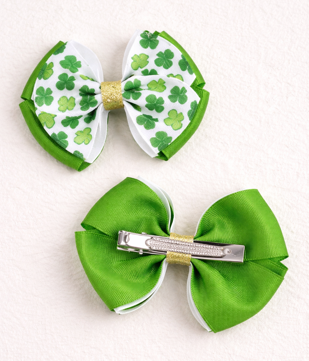 Shamrock Hair Bows - Image 2