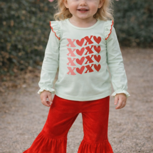 toddler velvet valentine's set