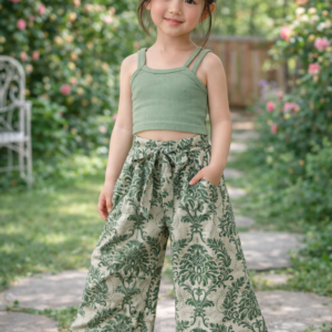 Girls Asymmetric Pant Set