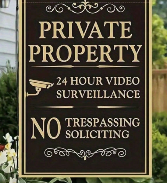 Garden Flag - Private Property