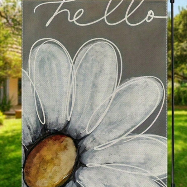 Garden Flag - Hello