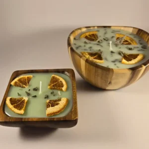citrus & sage teakwood candle