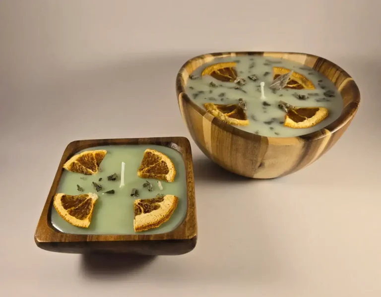 citrus & sage teakwood candle