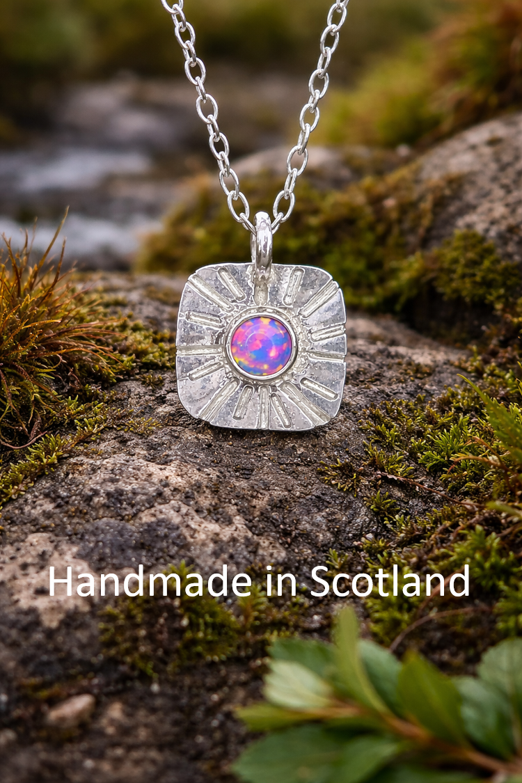 sunburst opal necklace