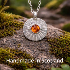 sunburst amber necklace