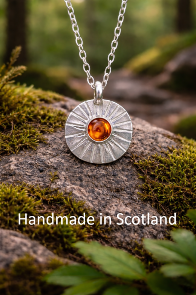 sunburst amber necklace