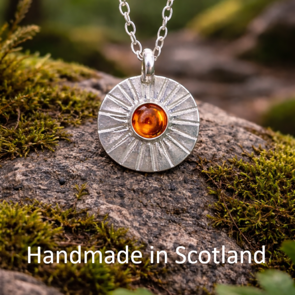 sunburst amber necklace