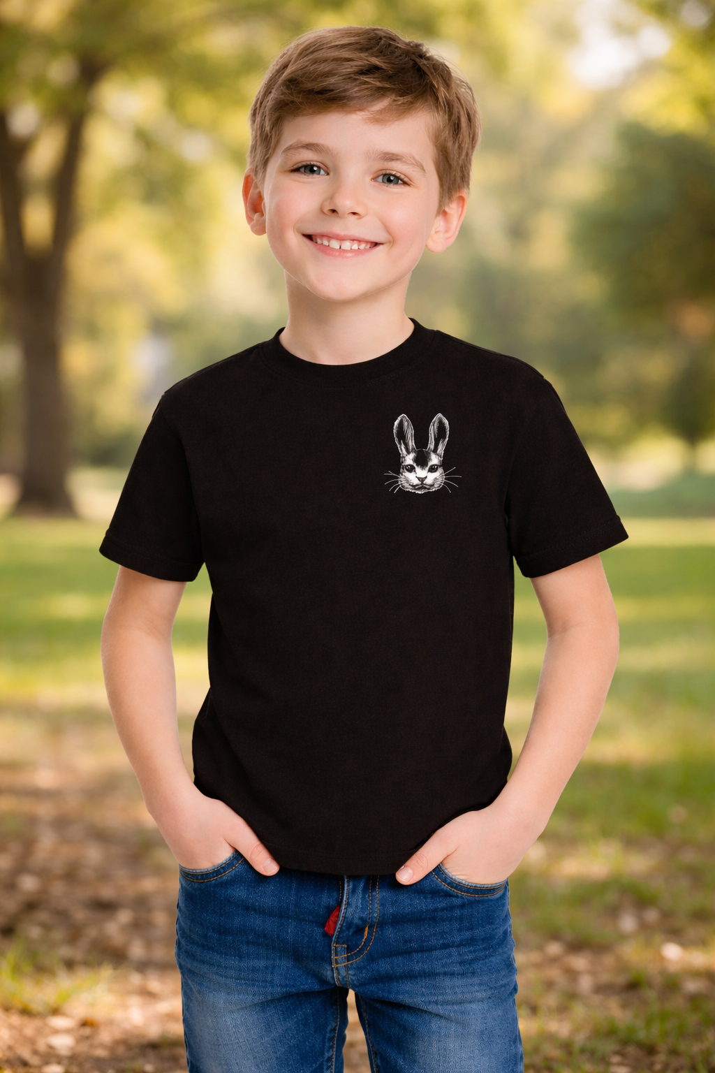 tee shirt - boys bunny - Image 2
