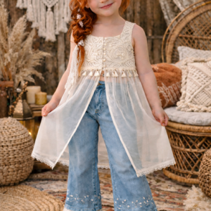 girls sheer dress coverlet