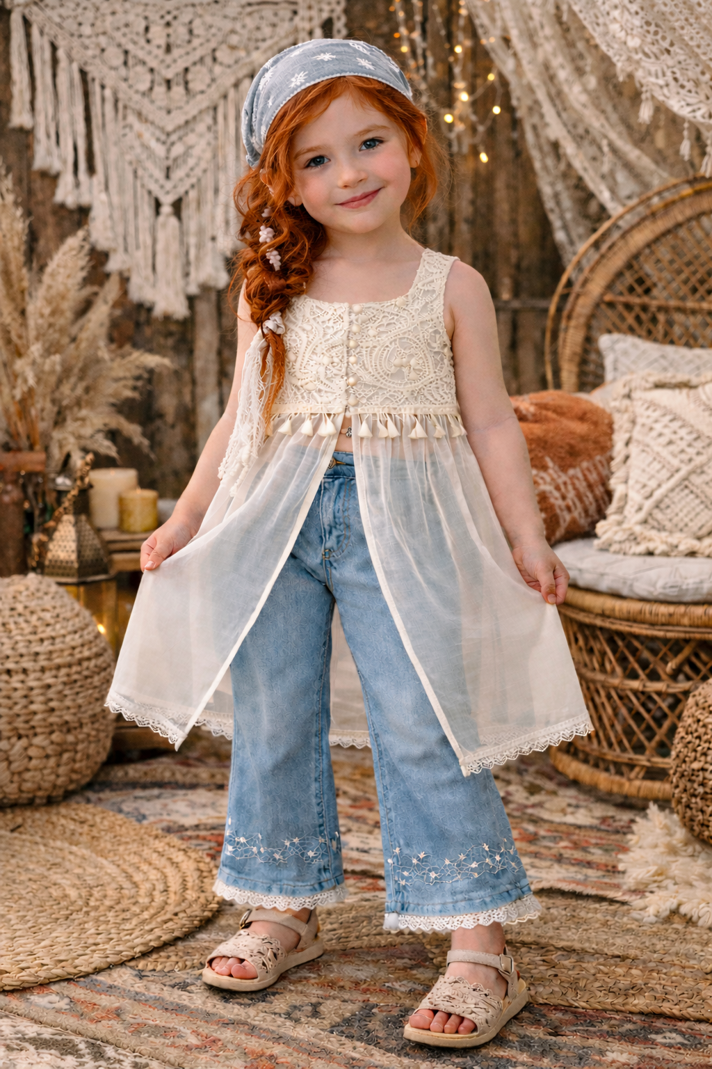 girls sheer dress coverlet