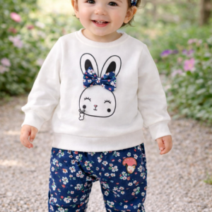 Girls Rabbit Pant Set