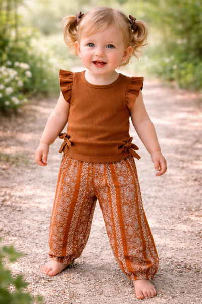 Toddler Ribbed Pant Set