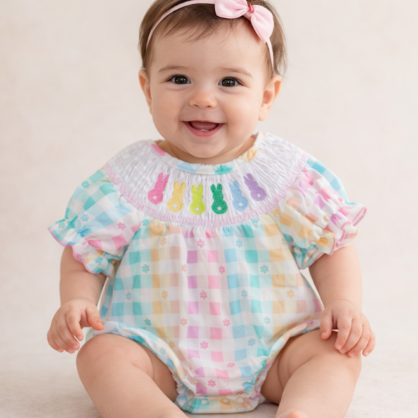 Girls Easter Romper