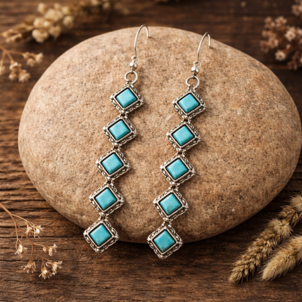 long boho turquoise