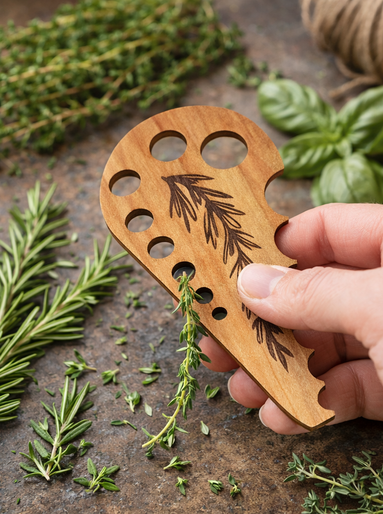 herb stripper - wooden