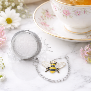 tea infuser with charm