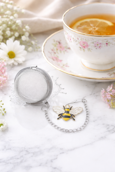 tea infuser with charm