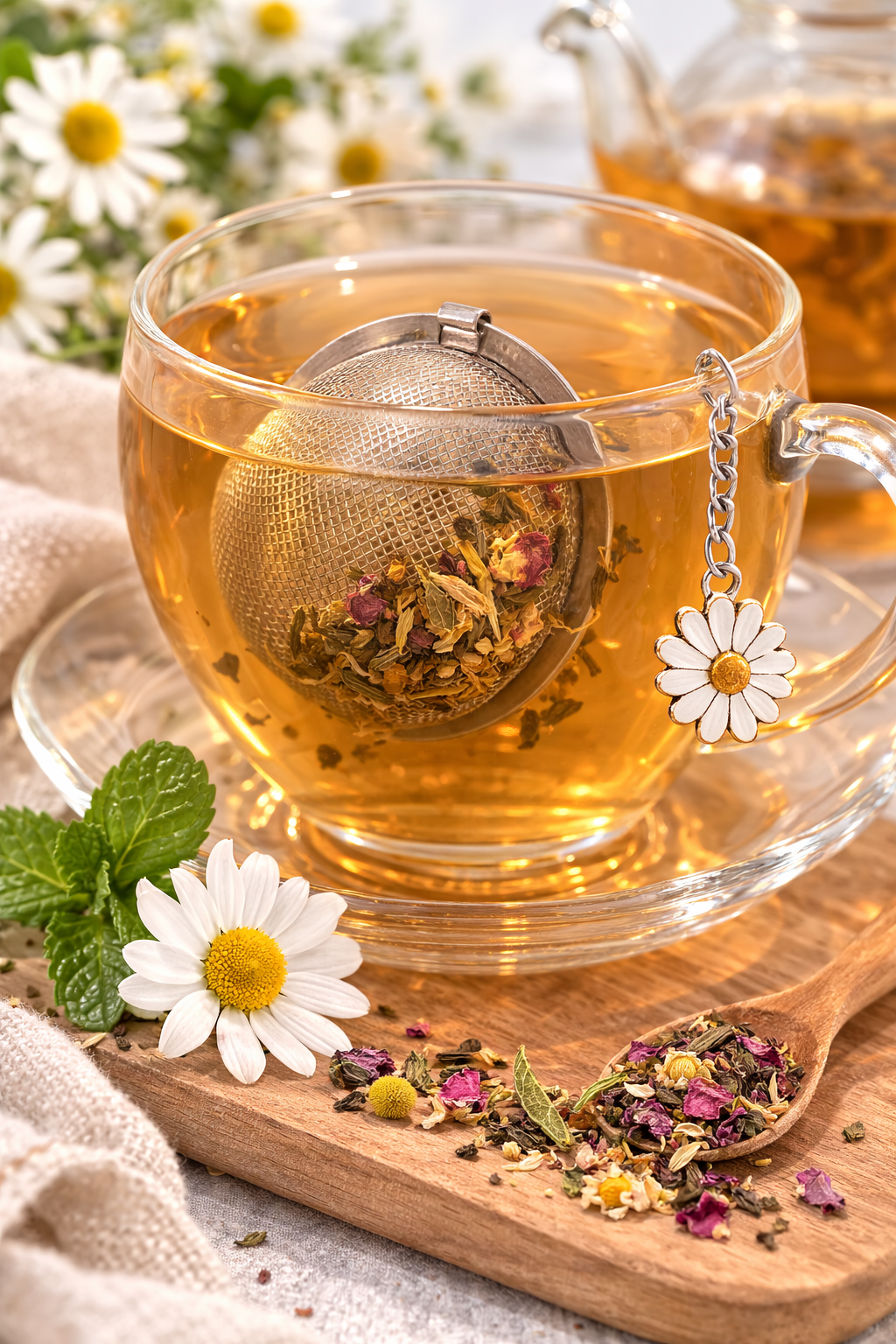tea infuser with charm - Image 2