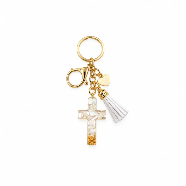 keyring - stone cross