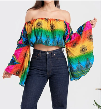 hippie crop top