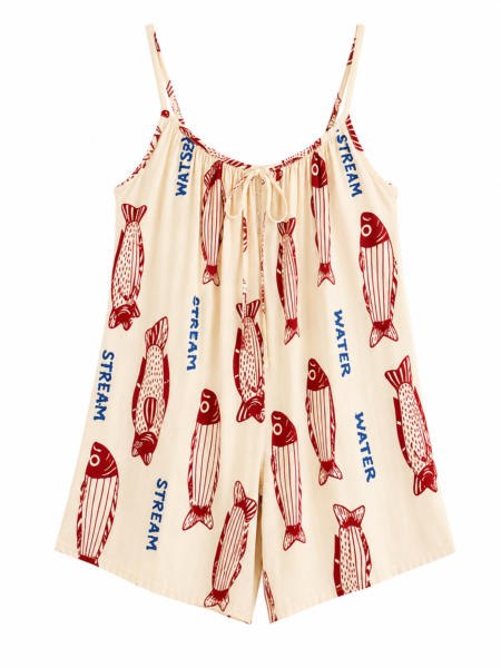 coastal fish romper