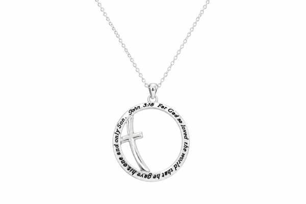 cross john 3:16 necklace
