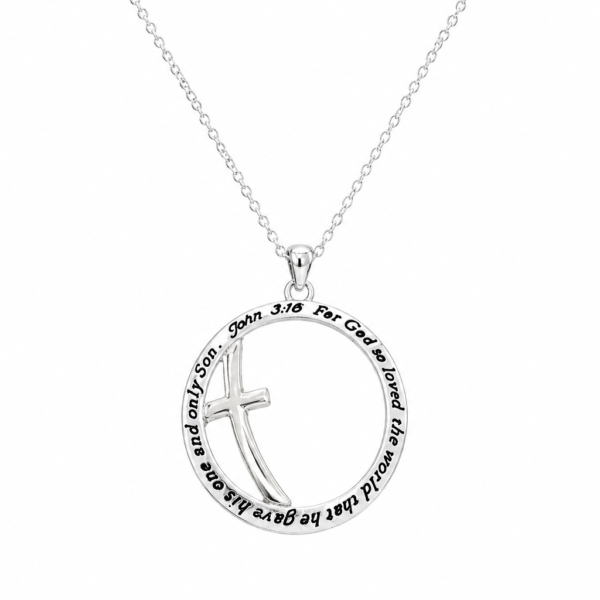 cross john 3:16 necklace