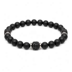 men's calm volcanic stone
