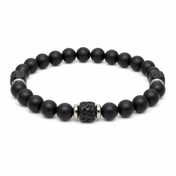 men's calm volcanic stone