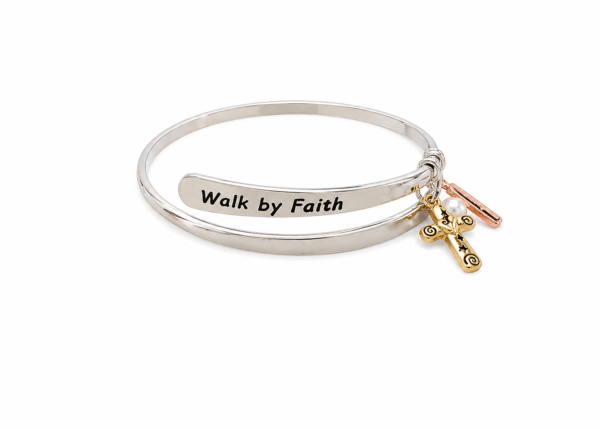 walk by faith bangle bracelet