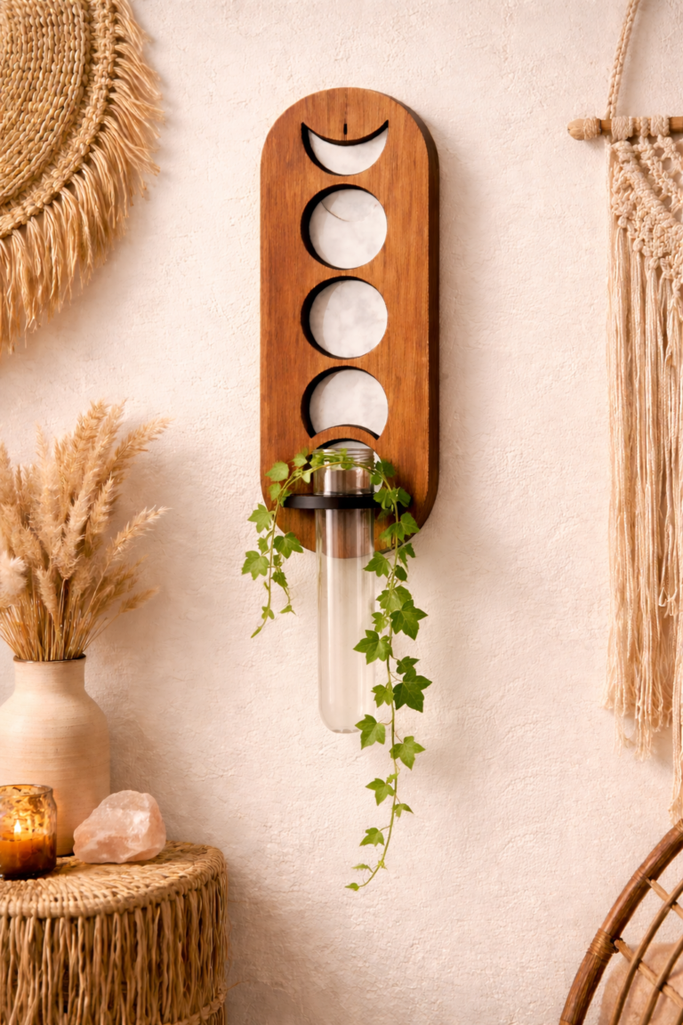 moon phase tube planter