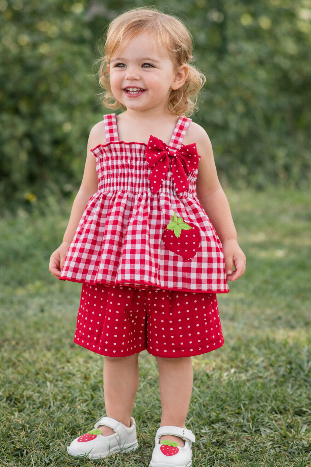 toddler strawberry shorts set - Image 2