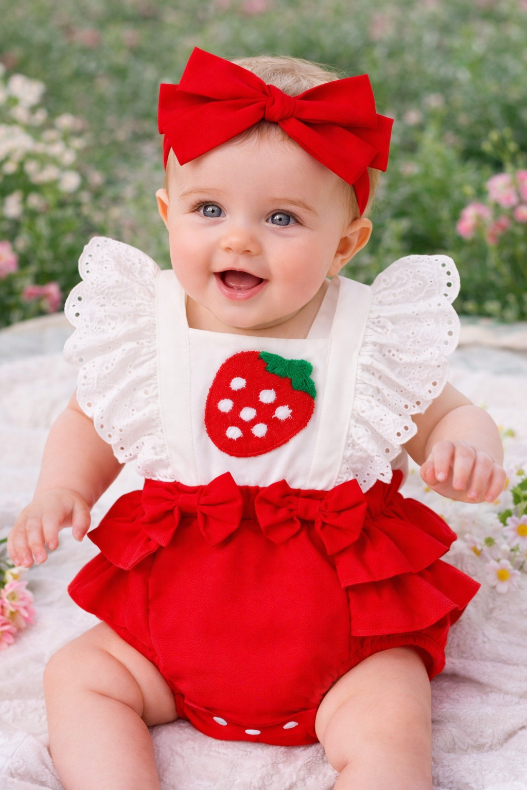 baby strawberry jumper - Image 2