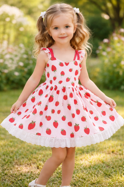 girls strawberry dress