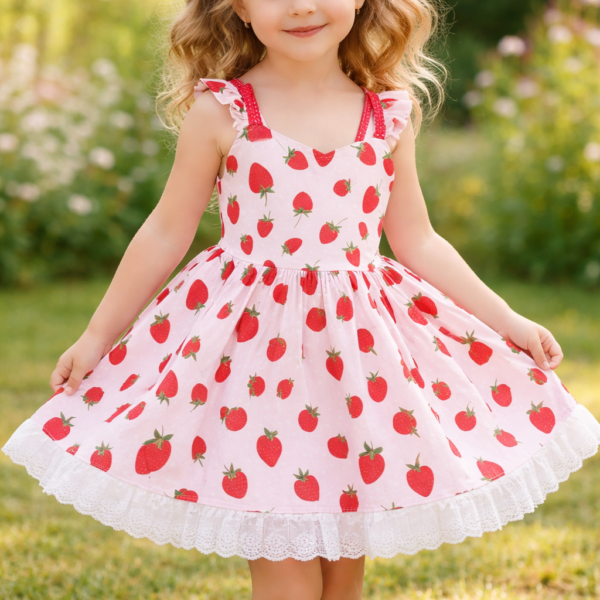 girls strawberry dress